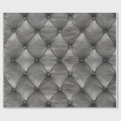 Büscheliges ledernes Grau Geschenkpapier (Flach)