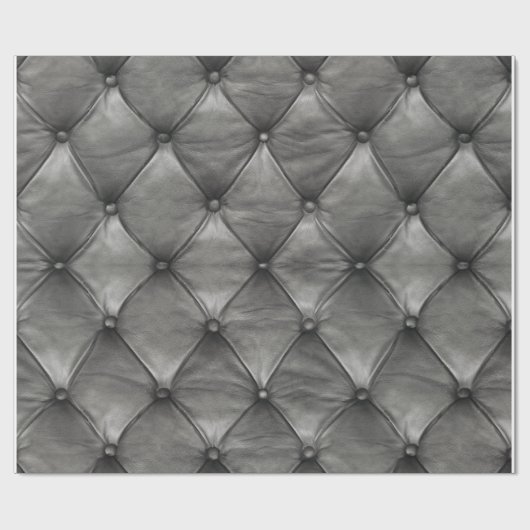 Büscheliges ledernes Grau Geschenkpapier (Flach)