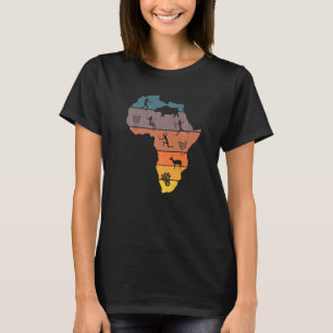 Buschmann Khoi San Jagd Afrikanisches Djembe-Tromm T-Shirt