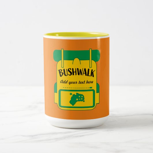 Buschwalben australia Reitermug Zweifarbige Tasse (Mittel)