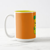 Buschwalben australia Reitermug Zweifarbige Tasse (Links)