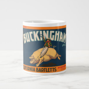 Busckingham California Bartletts Vintage Kisten La Jumbo-Tasse