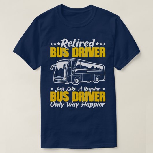 Busdesign für Schulbus- oder Busfahrer 10 T-Shirt (Design vorne)
