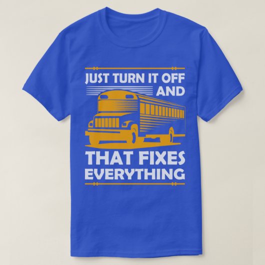 Busdesign für Schulbus- oder Busfahrer 14 T-Shirt (Design vorne)