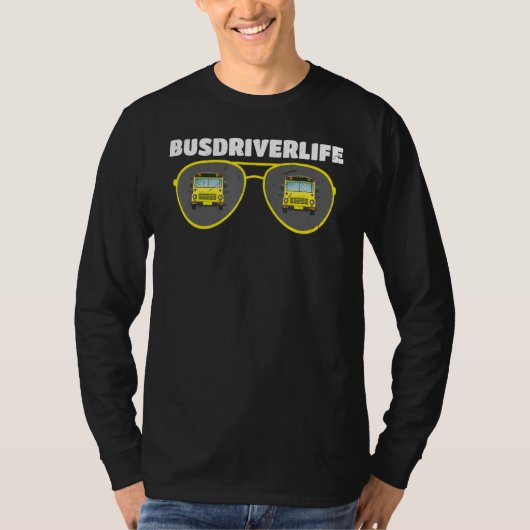Busdriverlife Yellow School Bus Driver T-Shirt (Vorderseite)