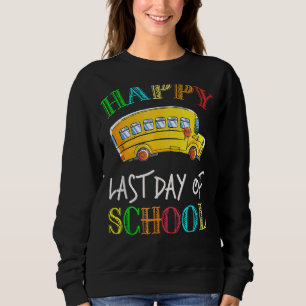 Busfahrer am letzten Schultag Schulbusfahrer Sweatshirt