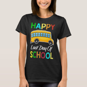 Busfahrer am letzten Schultag Schulbusfahrer T-Shirt