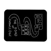 Busfahrer auf der Straße des Wissens Magnet (Horizontal)