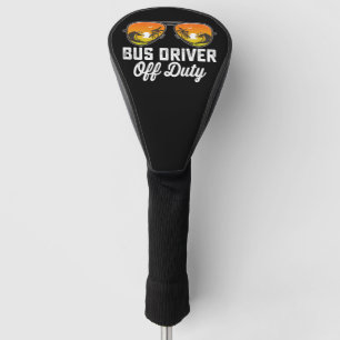 Busfahrer außer Dienst Sonnenbrille letzter Schult Golf Headcover