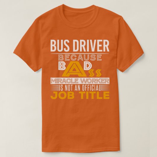 Busfahrer Badass Job Titel Classic TShirt (Design vorne)