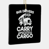 Busfahrer befördern Wertvolle Fracht Keramikornament (Rechts)