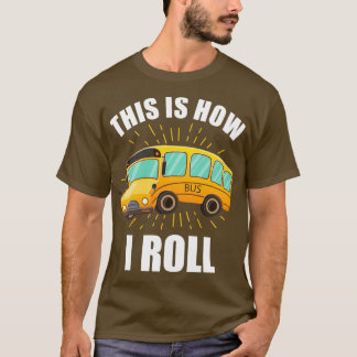 Busfahrer Beruf Omnibus Bushaltestelle 13 T-Shirt