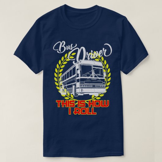 Busfahrer Beruf T-Shirt (Design vorne)