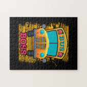 Busfahrer - Bewertung des Schulbusfahrers Puzzle (Horizontal)