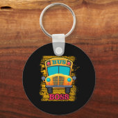 Busfahrer - Bewertung des Schulbusfahrers Schlüsselanhänger (Vorderseite)