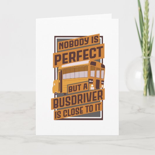 Busfahrer-Bus Karte (Vorderseite)