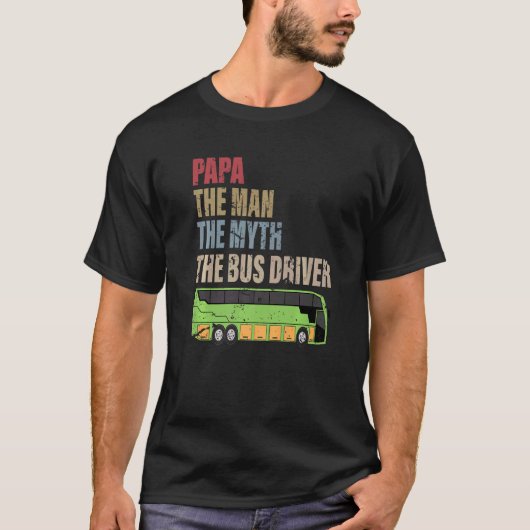 Busfahrer Busfahrerbusse mit großer Entfernung B T-Shirt (Vorderseite)