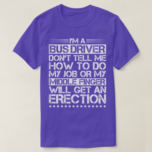 Busfahrer Busman School Busfahrer Busfahrer 1 T-Shirt (Design vorne)