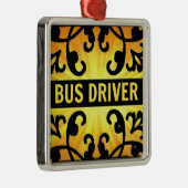 Busfahrer Damask Weihnachtsschmuck (Rechts)