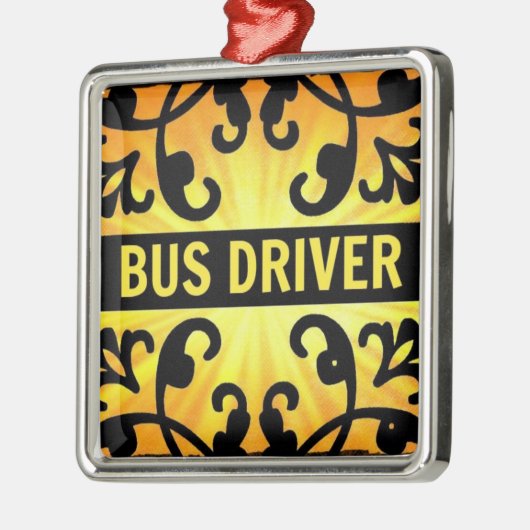 Busfahrer Damask Weihnachtsschmuck (Links)