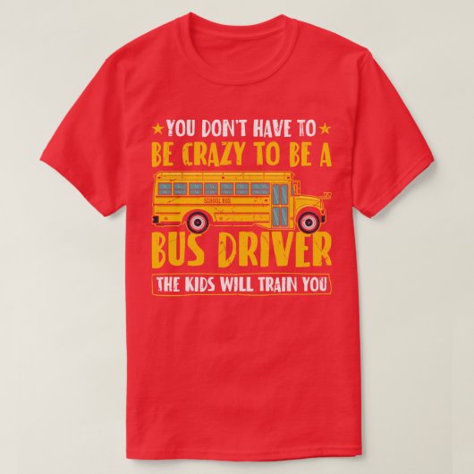 Busfahrer der Funny School 1 T-Shirt (Design vorne)