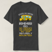 Busfahrer der Funny School geben keine Risse, kein T-Shirt (Design vorne)