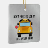 Busfahrer der Funny School Keramikornament (Rechts)