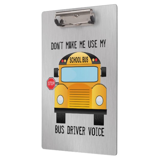 Busfahrer der Funny School Klemmbrett (Links)