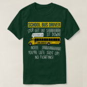 Busfahrer der Gelben Busgesellschaft Shirt School (Design vorne)