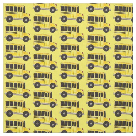 Busfahrer der Gelben Schule Bildung Stoff (Muster)