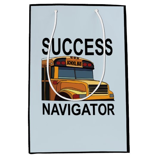 Busfahrer der Navigator School Mittlere Geschenktüte (Vorderseite)