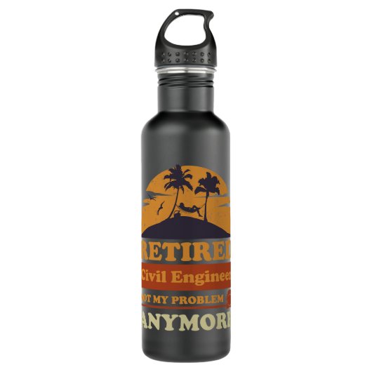 Busfahrer für die Entwicklung von Schulbusfahrern Edelstahlflasche (Vorderseite)