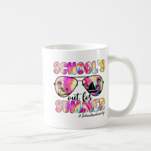 Busfahrer für Sommersonnenuntergänge in der Gefärb Kaffeetasse