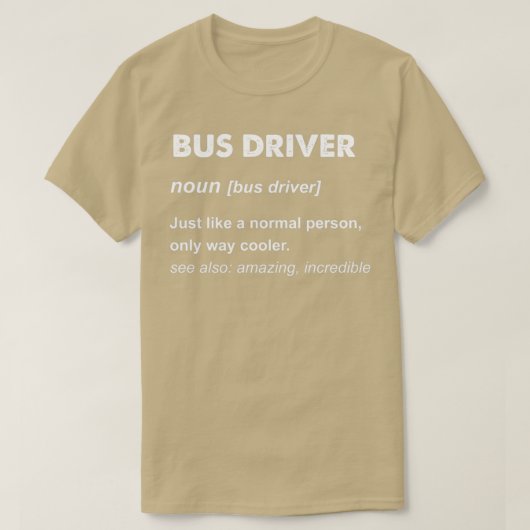 Busfahrer Geschenk Classic Thirt T-Shirt (Design vorne)