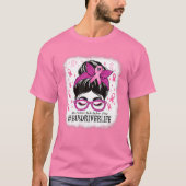 Busfahrer im Oktober tragen wir rosa Brustkrebs A T-Shirt (Vorderseite)