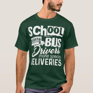 Busfahrer in der Schule leisten besondere Lieferun T-Shirt