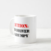 Busfahrer ist mürrisch kaffeetasse (Vorderseite Links)