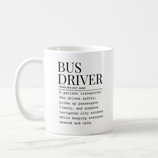 Busfahrer Kaffeetasse (Links)