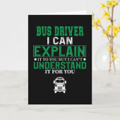 Busfahrer Karte (Gelbe Blume)