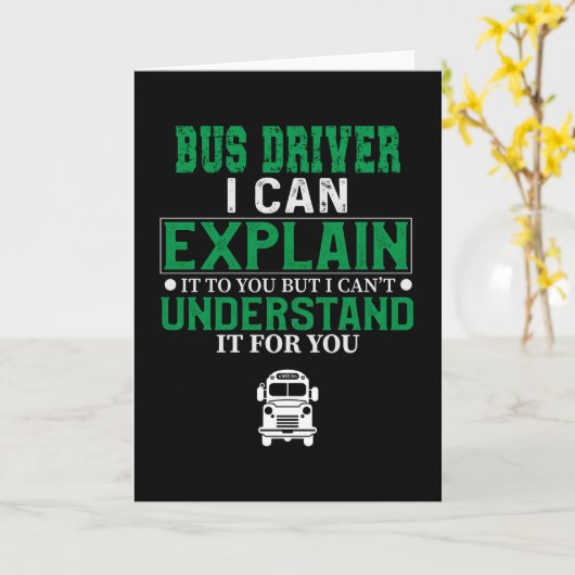 Busfahrer Karte (Gelbe Blume)