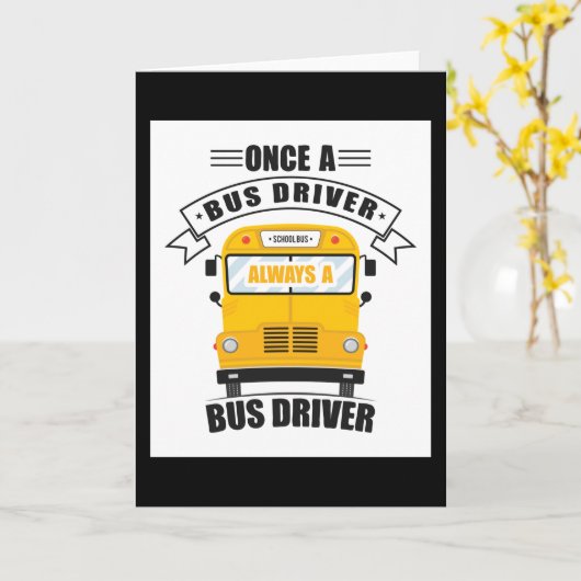 Busfahrer Karte (Gelbe Blume)