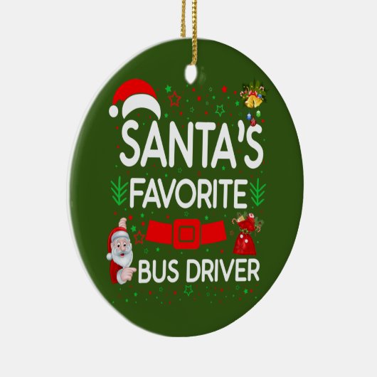 Busfahrer Keramik Ornament (Rechts)