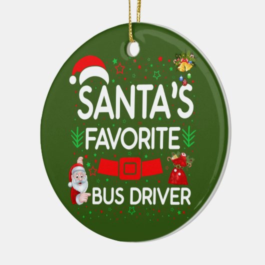 Busfahrer Keramik Ornament (Links)