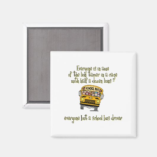 Busfahrer Magnet (Vorderseite/Rückseite)