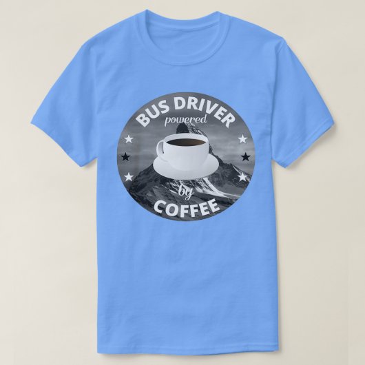 Busfahrer mit Kaffeeautomat T-Shirt (Design vorne)