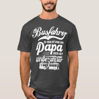 Busfahrer Papa Busfahrer Opa Öffentlicher Bus 2 T-Shirt
