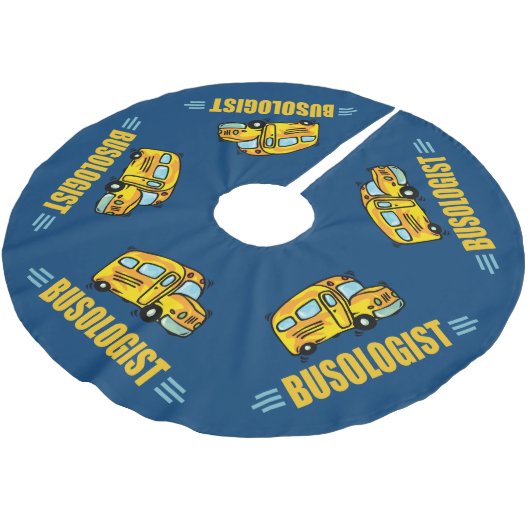 Busfahrer Polyester Weihnachtsbaumdecke (Schrägansicht)