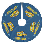 Busfahrer Polyester Weihnachtsbaumdecke (Vorderseite)