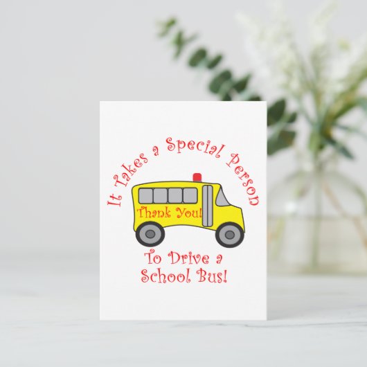 Busfahrer Postkarte (Stehend Vorderseite)