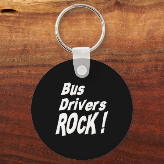 Busfahrer Rock! Schlüsselanhänger (Vorderseite)